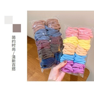 Grands chouchous pour cheveux en tissu éponge, style basique, durables, très élastiques, colorés, accessoires capillaires, vente en gros - Product Image 4