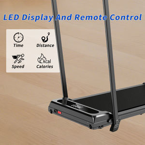 DAPOW <span class=keywords><strong>Meilleur</strong></span> tapis de marche électrique portable 2-en-1 pour la <span class=keywords><strong>maison</strong></span>, bureau et tapis de marche pliable, moteur 2.0HP, écran LED, inclinaison manuelle, calories - Product Image 4