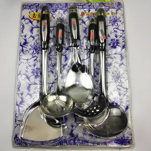 Nova Chegada 5PCS Resistente Ao Calor De Aço Inoxidável Cozinha Cozinhar Ware Set Utensílios De Cozinha