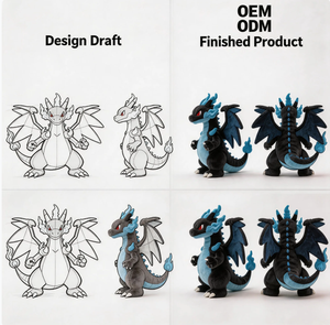 Peluche Personalizzato MEGA Charizard, Giocattolo di Peluche <span class=keywords><strong>Anime</strong></span> Cartoon, OEM ODM - Product Image 1