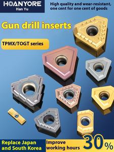 Perceuse à pistolet Trou profond Carré 60HRC PVD CVD Revêtement TPMX/TOGT Série complète Lame de forage Bande de guidage TOGT140510R-DT - Product Image 2