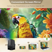 Nouveau modèle HM400PRO noir Android 11 prise en charge smart 150ansi lumens Version vidéo domestique 720P LCD LED mini projecteur 4K