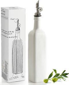 Juego de vinagreras de botellas de cerámica al por mayor para condimentos dispensador de aceite de cocina y vinagre botella de condimentos de aceite de <span class=keywords><strong>oliva</strong></span> hecha a mano con corcho - Product Image 3