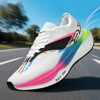 Chaussures de course unisexes surdimensionnées à lacets Feidian 6E avec empeigne en tissu et doublure en mesh pour la course, l'entraînement sportif et l'utilisation en extérieur