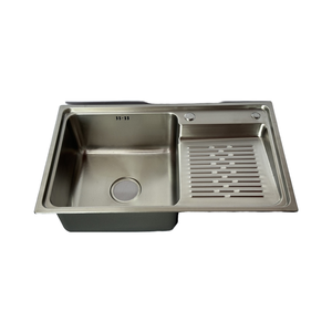 อ่างล้างจาน304เดี่ยวแบบยืดได้อ่างล้างจานแบบเดี่ยวไม่ใช้ก๊อกน้ำไม่ขึ้นสนิมและทำความสะอาดง่ายสำหรับใช้ในครัวเรือน - Product Image 1