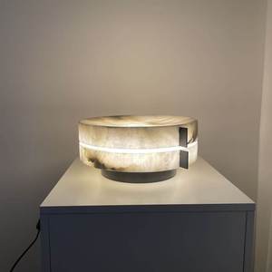 Atotalof Chinese Style Marble <b>Table</b> Lamp E27 LED 220V Switch Control For Bedroom Living Room <b>Study</b> Eye Caring - Product Image 4