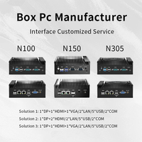 Mini PC Industrial Integrado Sin Ventilador Intel N150/N100 para Escritorio, 32 GB de RAM, CPU, Windows 10/11/Linux para Automatización Industrial