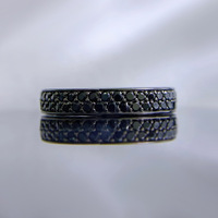 Nouvelle bague en pierre noire européenne et américaine en argent 925, bague de bijoux de mode Zircon empilés de Style Ins