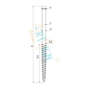 Vite a terra zincata a caldo <span class=keywords><strong>per</strong></span> sistema di montaggio solare Heavy Duty elicoidale pila fondazione <span class=keywords><strong>per</strong></span> Carport fai da te <span class=keywords><strong>progetti</strong></span> Art Sign - Product Image 1