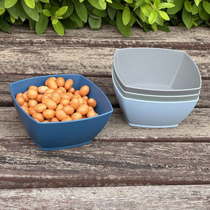 24 once di paglia di grano ciotola di plastica per alimenti all'aperto ciotole per feste Set di ciotole per zuppa di insalata di frutta - Product Image 6