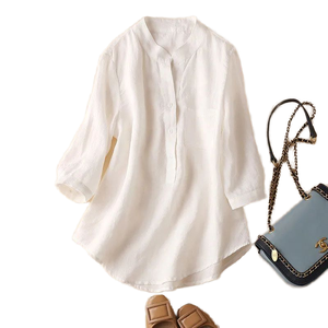 Camicia in lino di cotone S-5XL rinascimentale da donna con ampio pannello di <span class=keywords><strong>pizzo</strong></span> in lino <span class=keywords><strong>blu</strong></span> rosa bianco - Product Image 1