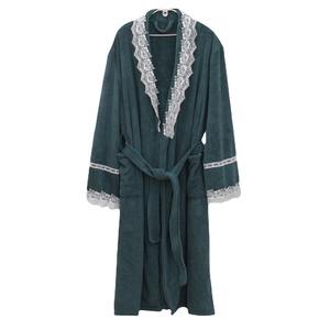 <span class=keywords><strong>Peignoir</strong></span> de spa en microfibre avec logo personnalisé pour femmes <span class=keywords><strong>Peignoir</strong></span> thermique en polaire à séchage rapide avec coutures en dentelle à usage domestique Fabriqué pour les filles sexy - Product Image 1