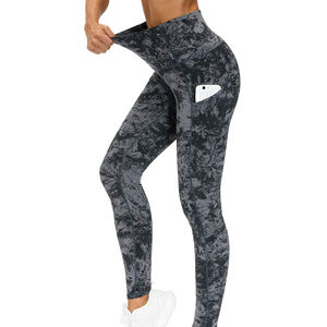 Pantalones de Yoga de cintura alta para mujer, la mejor ropa de gimnasio de Spandex con estampado sólido, talla XL para entrenamiento de invierno - Product Image 5