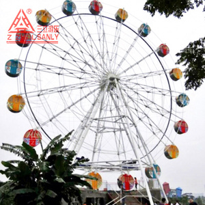 Équipement de parc d'attractions en acier pour l'extérieur, directement de l'usine, grande roue de 50 m avec éclairage LED RGB et système mécanique - Product Image 1