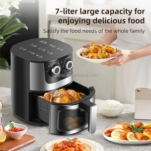 Hộ Gia Đình Điện 6L 8L Nồi Chiên Không Khí Thép Không Gỉ Thủy Tinh Trong Suốt Ngăn Kéo Cho Dễ Dàng Giám Sát Giòn Nhà Hàng-Chất Lượng Thực Phẩm - Product Image 4