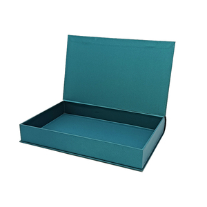 Recyclable Custom Matt Black Rigid <b>Magnetic</b> Gift <b>Boxes</b> with Embossing and Sponge Lining Book Shape Paperboard Packaging - Product Image 2