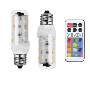 New RGB Dimmable ánh sáng bóng đèn 2.5W 110V 230V E12 3000K ấm Dimmable với điều khiển từ xa - Product Image 6