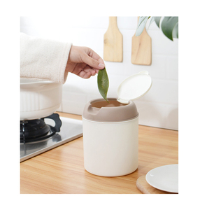 Tabletop Waste Paper Basket Dustbin Small Waste Bin <strong>With</strong> <strong>Lid</strong> Garbage Case Plastic <strong>Mini</strong> Desktop <strong>Trash</strong> <strong>Can</strong> - Product Image 1