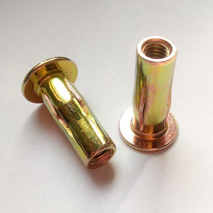 M6 M8 M10 Mạ Kẽm Nutsert Rivnut Mặt Bích Lớn Rãnh Cơ Thể Chữ Thập Bóng Đèn Tách Đinh Tán Nut - Product Image 5