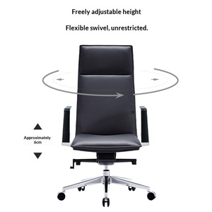 <span class=keywords><strong>Poltrona</strong></span> Direzionale in Pelle di Lusso, Sedia Esecutiva di Alta Gamma, <span class=keywords><strong>Poltrona</strong></span> da <span class=keywords><strong>Ufficio</strong></span> <span class=keywords><strong>Presidenziale</strong></span> Minimalista Reclinabile con Base a Cinque Stelle e Scorrimento in Legno - Product Image 4