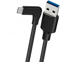0,5 M VR PC cable USB 3,0 ángulo recto USB 3,2 tipo C cable de carga rápida