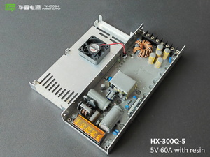 HX-300Q-5 Transformateur intérieur 300W 60A 5V DC Driver <span class=keywords><strong>LED</strong></span> Semi-encapsulé en résine Alimentation d'affichage 5V Refroidissement <span class=keywords><strong>sans</strong></span> ventilateur 83% - Product Image 2