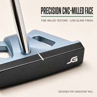 Putter de golf Zero Torque Mallet, tige centrale, face usinée CNC, MOI élevé, pour hommes droitiers, cadeau de golf