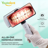 Kit de photographie dentaire électrique Bluetooth neuf d'usine avec double éclairage pour téléphone portable, idéal pour la photographie de tatouages, bijoux et macro, équipement de clinique