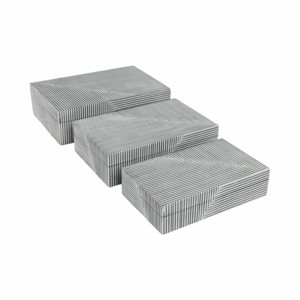 Decorative Striped Storage Boxes with Lid for Home Decor <b>Console</b> <b>Table</b> Jewelry Bedroom Use - Product Image 1