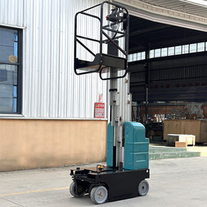 뜨거운 판매 전기 알루미늄 합금 텔레스코픽 자체 추진 수직 마스트 플랫폼 공중 작업 플랫폼 리프트 - Product Image 4