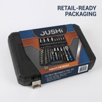 Juego de Herramientas Mecánicas de 94 Piezas con Destornilladores, Vasos de Cromo Vanadio y Puntas de Trinquete, Caja de Herramientas Métrica/SAE - Regalo para Reparación Automotriz