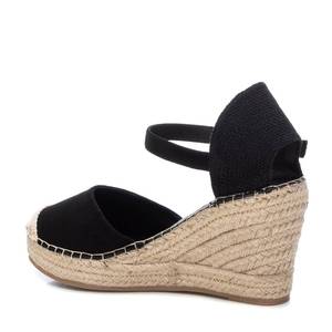 Xti Women's Espadrille Wedges Black Suede Ankle Strap Platform <b>Sandals</b> - Product Image 3
