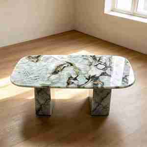 Modern Marble Coffee <b>Table</b> with <b>Adjustable</b> Height Eco-Friendly Home Furniture for Living Room Bedroom & Hotel - Product Image 2