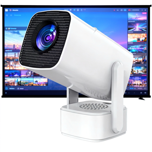 F800 Portable LED Projector Android Smart Mini Beamer 720P HD WiFi Projector Home Theater & Education Use