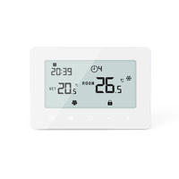 Touch Programable Fan Coil Termostato Wifi Control remoto