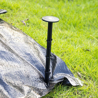 Noir 16cm1000 pièces piquets de jardin en plastique ancres paysage clous ancres tentes paysage ancrage pointes