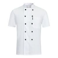 Großhandel Custom Zweireiher Chef Uniform Restaurant Hotel Küche Catering Jacken Kochen Cafe Workwear Chef Kleidung