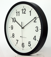 Horloges murales décoratives en plastique de style simple, design moderne, horloge murale à quartz en plastique pour la décoration de la maison