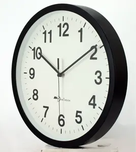 Оптовая продажа, декоративные пластиковые настенные часы в простом стиле, современный дизайн, пластиковые кварцевые часы, настенные часы для домашнего декора