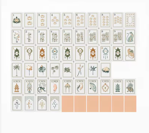 10 tuiles de mahjong américaines en acrylique épais à 4 couches, design gravé de luxe moderne, pliables, de qualité supérieure - Product Image 3