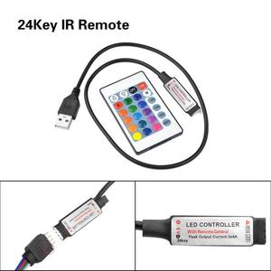 <span class=keywords><strong>Mini</strong></span> controlador remoto LED RGB, controlador inalámbrico RF de 17 teclas con CC hembra de 4 pines para iluminación de cinta de tira Led RGB 5050 12A - Product Image 5