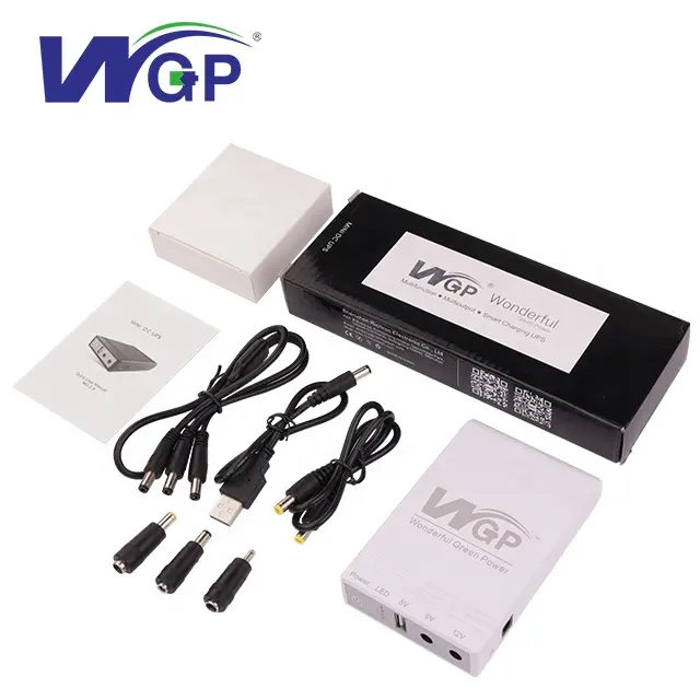 WGP 12V DC بطاريات الطاقة الاحتياطية UPS البنك ODM OEM مخصص الحل المورد على الانترنت راوتر بطارية ups البسيطة UPS ل موزع إنترنت واي فاي
