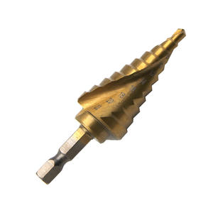 Broca escalonada Mr Drill con revestimiento de titanio, broca espiral de vástago hexagonal de 4-22 mm para perforación de metal, longitud total de 76 mm - Product Image 2