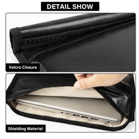 Sac de Faraday en tissu de protection Gps Rfid pour ordinateurs portables, tablettes et clés de voiture.