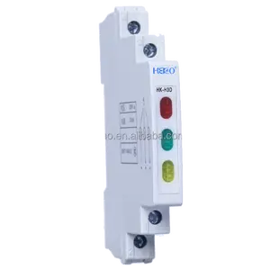 9mm DIN Rail LED Ac/Dc three Signal lamp Indicator Light