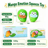 Jouet sensoriel anti-stress ASMR artisanal et croustillant, à remontée lente, en forme d'arachide, de pomme de terre, de mangue, de fraise, de fromage, Squishies, Cadeau