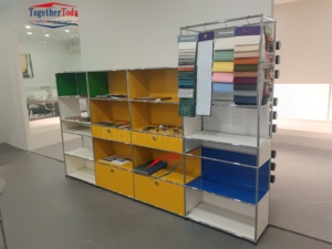 Modern Durable Light Luxury Eco-Friendly <b>Adjustable</b> Customised Color Professional Stainless Steel Modular Dresser Cabinet <b>Table</b> - Product Image 5