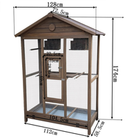 Grande volière extérieure en bois écologique, résistante aux intempéries, nichoir de reproduction, cage de luxe classique pour perroquets, ménagères et pigeons