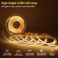 Kit de Bande LED COB pour Éclairage d'Escalier, 24V, Intérieur, avec Capteur de Mouvement PIR Intelligent, PCB Blanc 8mm, Ligne Principale, Contrôleur d'Éclairage d'Escalier