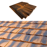 Tuiles de toiture en bois composite Sangobuild, matériau de toiture durable en cèdre synthétique recyclé pour villa